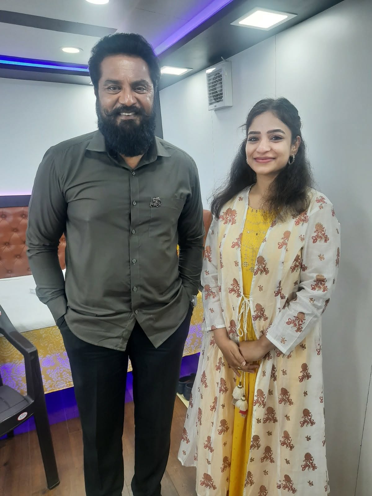 With actor Sharath Kumar